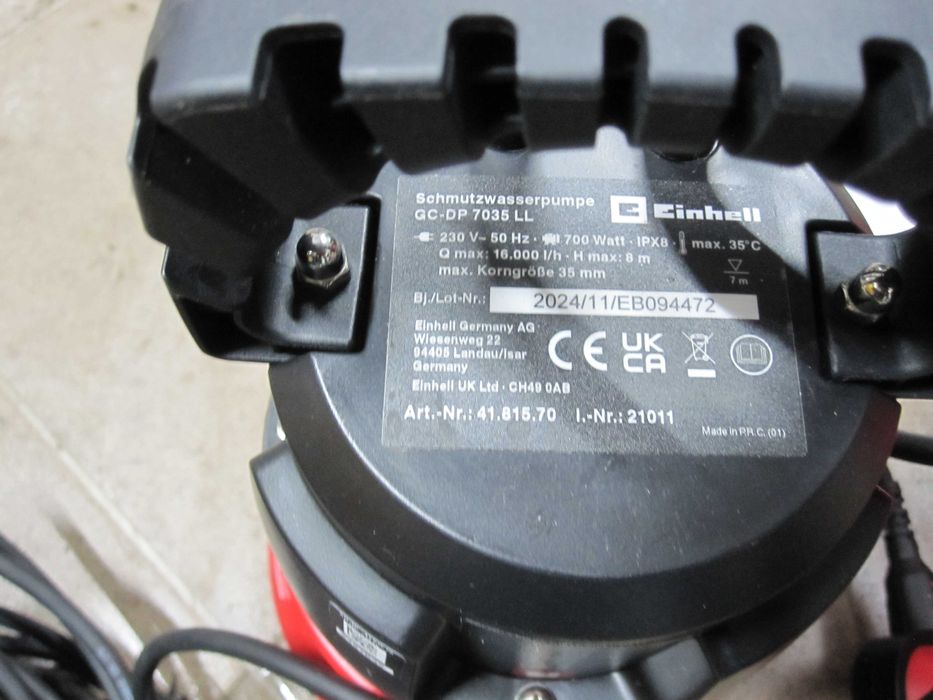 Pompă pentru apa murdara Einhell GC-DP 7035 LL, 700 W