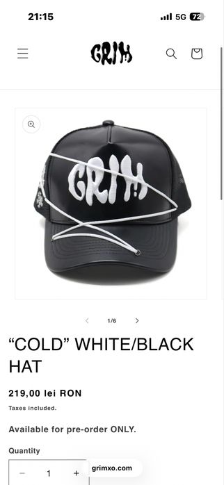 sapca grim neagra