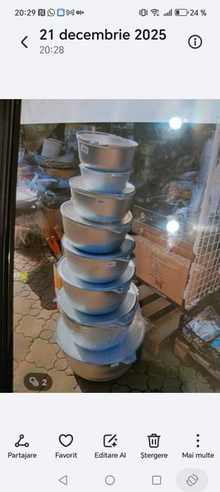 Vând ceaune din aluminiu noi cu capace de 3 l 5l8l 10l16l24l40l