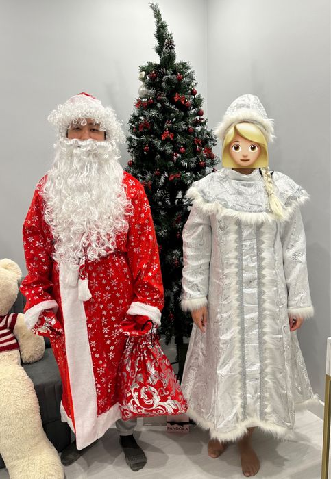 Аренда Новогодних костюмов Деда Мороза и Снегурочки (9 тысяч тенге)