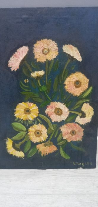 Картина цветы. Холст,масло