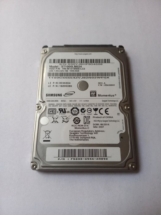 Хард Диск 1TB 2.5" Samsung на 100%Здраве HDD (за лаптоп) гр. Плевен ...