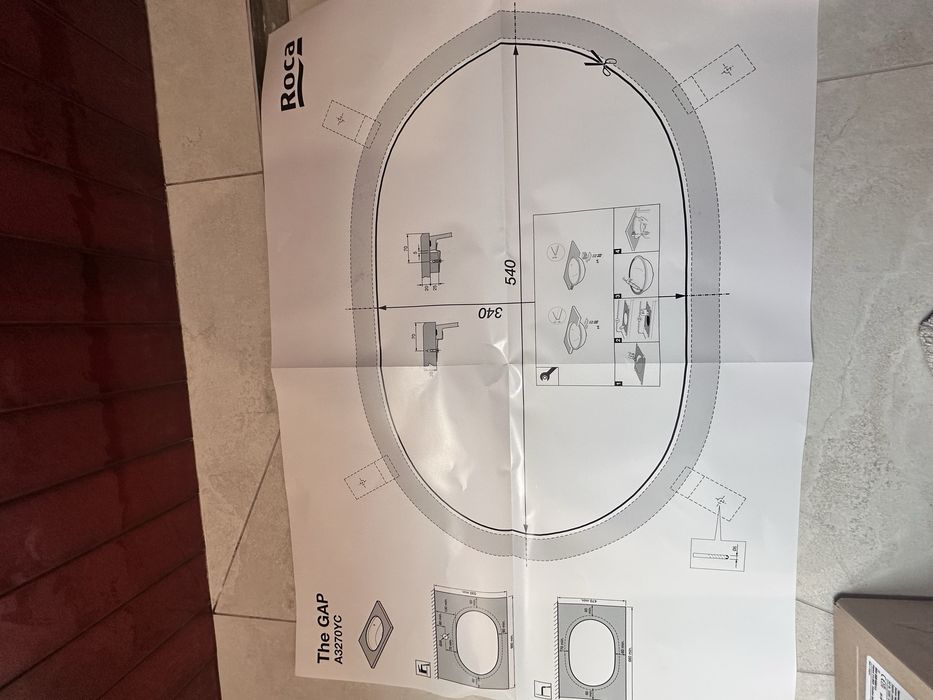 Lavoar sub blat din portelan - Delta Studio 41x61