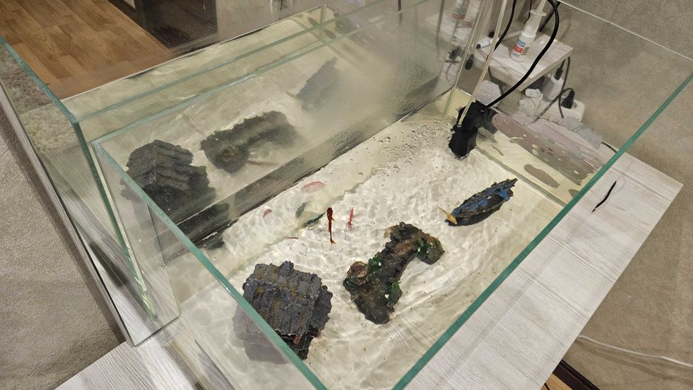 Аквариум, рыбки, фильтр для Аквариума