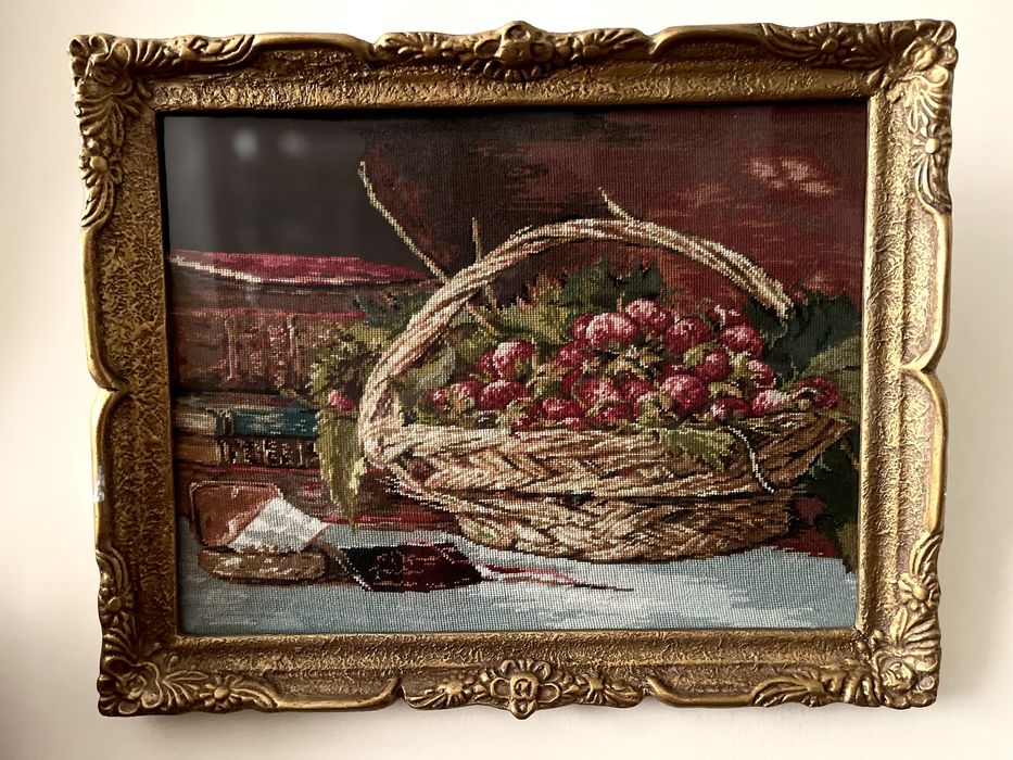 Goblen cos cu capsuni (dupa Th. Aman)