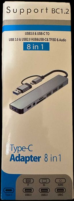 Vand Hub USB-C, 8 porturi