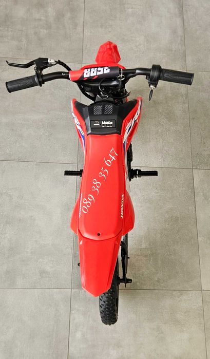 ТОП ЦЕНА!НОВО!Акумулаторен мотор Honda CRF450 с 24V Батерия,250W безчетков мотор,надуваеми гуми,за деца над 6 години (до 54 кг)