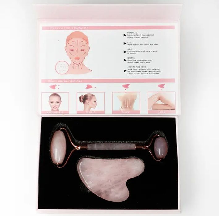 Гуаша и ролер за масаж на лицето