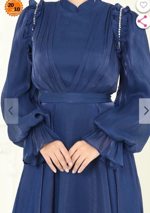 Синя дамска рокля