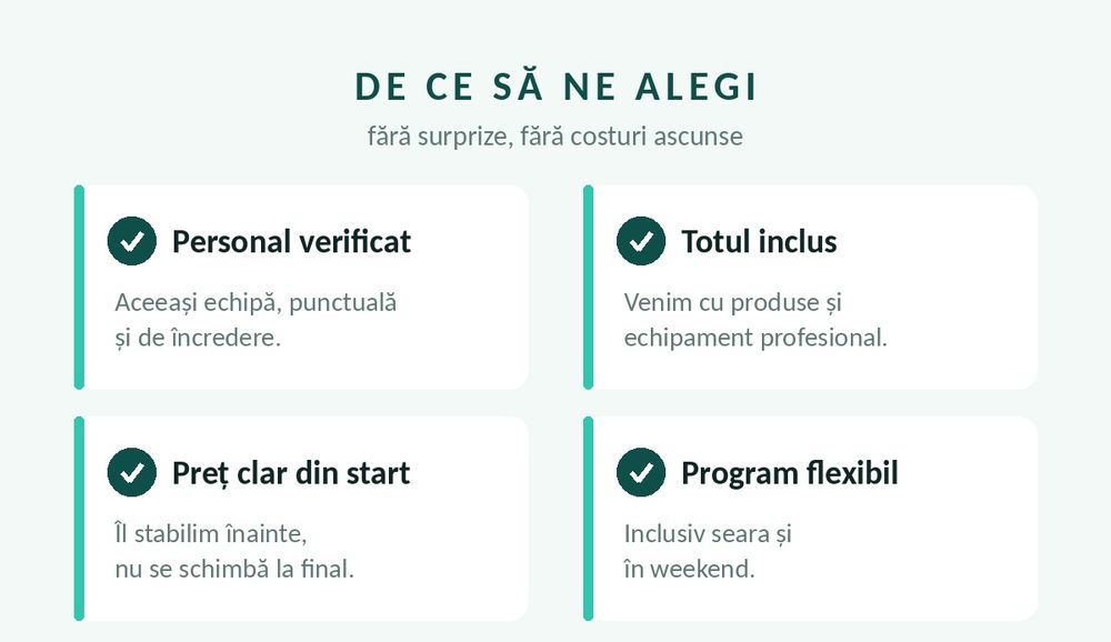 Servicii de curățenie profesională – apartamente, birouri, case