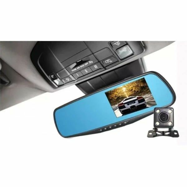 Oglinda auto 2 camere cu inregistrare fata spate, 3 mp