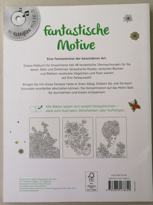 Книжка за оцветяване с фантастични елементи