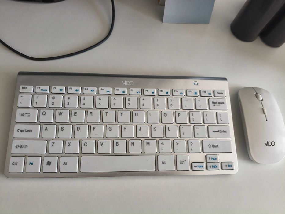 KIT tastatura slim+mouse wireless alb