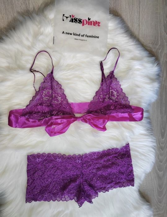 Set lenjerie sexy mov nou