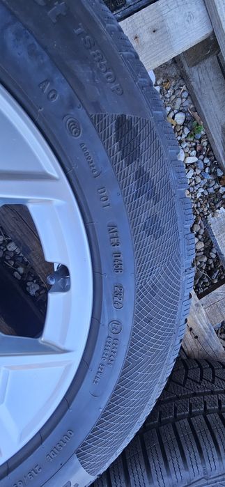 Jante Anvelope Original Audi Q3 F3  215/65 R17 99H  Continental WinterContact TS850P  AO  5x112  6.5Jx17  Et.38 Skoda Kodiaq Seat Sharan Vw Tiguan