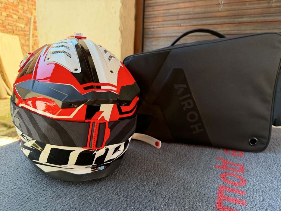 Каска AVIATOR 3 LEAGUE RED GLOSS и Очила 100% Armega Renen HiPER