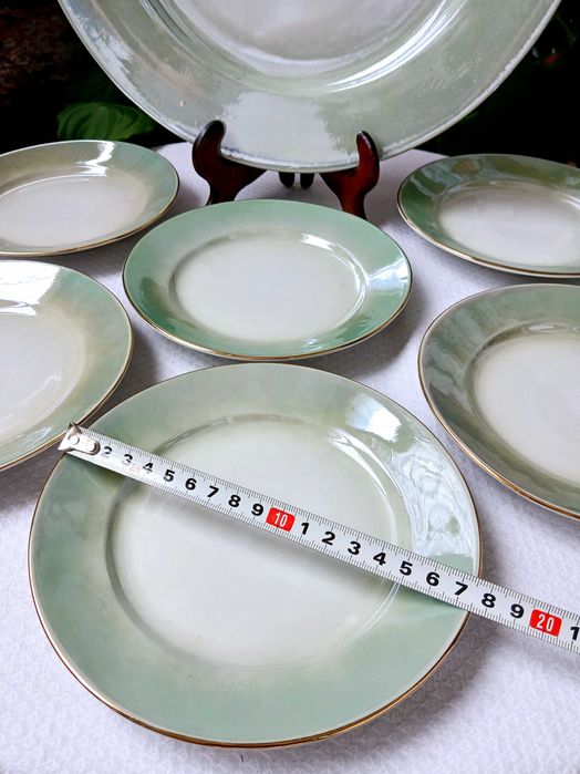 Рядък седефен тортен сервиз на Китка