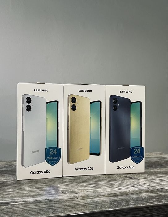 Samsung A06 NOU SIGILAT, 64GB, Black, Gold, Light Blue