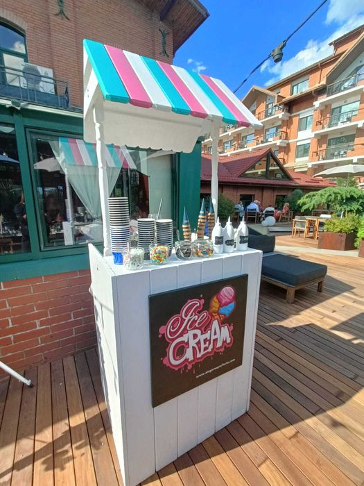 Ice cream bar vitrina de inghetata pentru evenimente