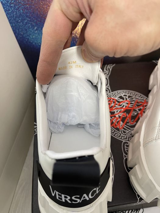 Adidasi Versace Greca piele naturala 100% Premium Full Box