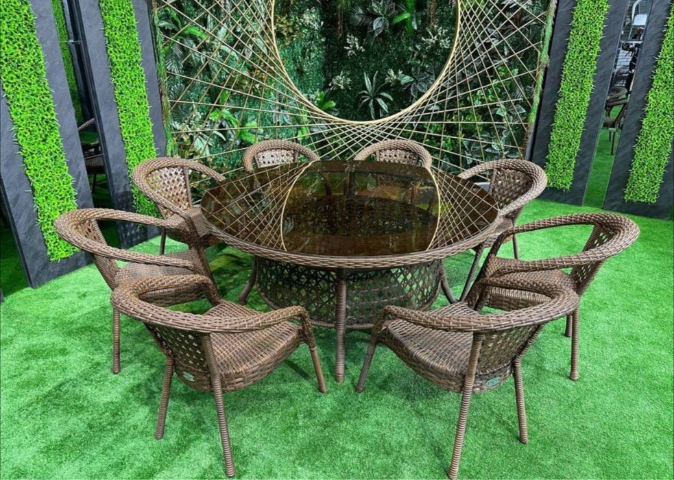 Дачник стол стулья Ротанговая мебель СтолСтулья для терасса от 1900цех