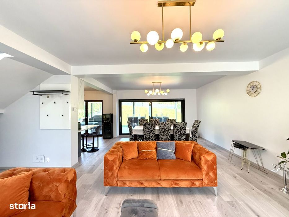 Casă modernă cu garaj mobilată și utilată la 2 minute de Primărie