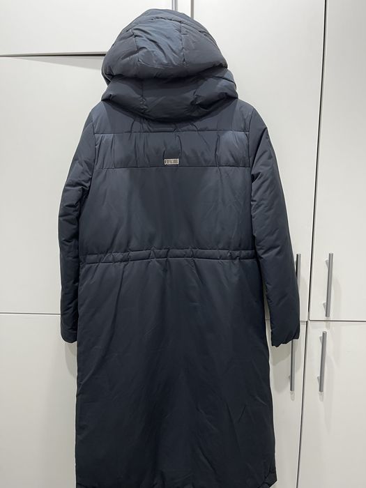 Пуховик зимний синий