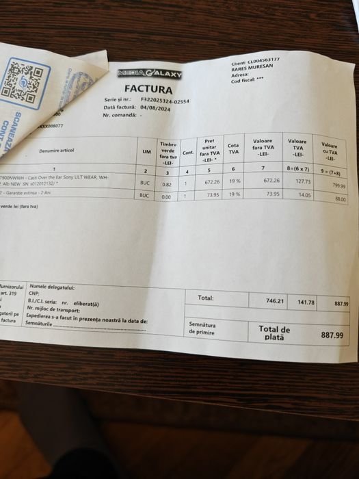 Căști Sony WH-ULT900NW