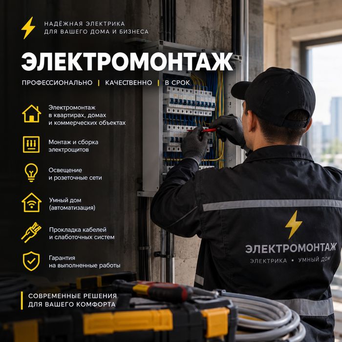 Услуги электромонтажа