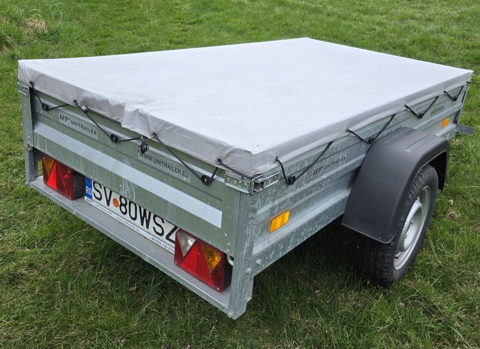 Remorca 750 kg rabatabila, înmatriculată, acte valabile