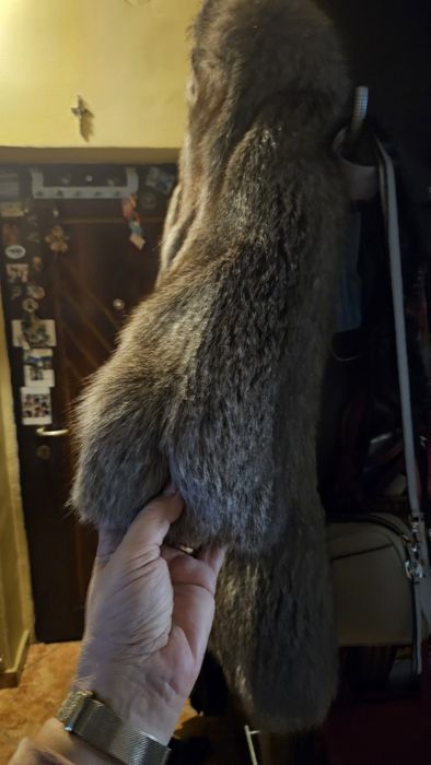 Blana dama 42-44 vulpe argintie