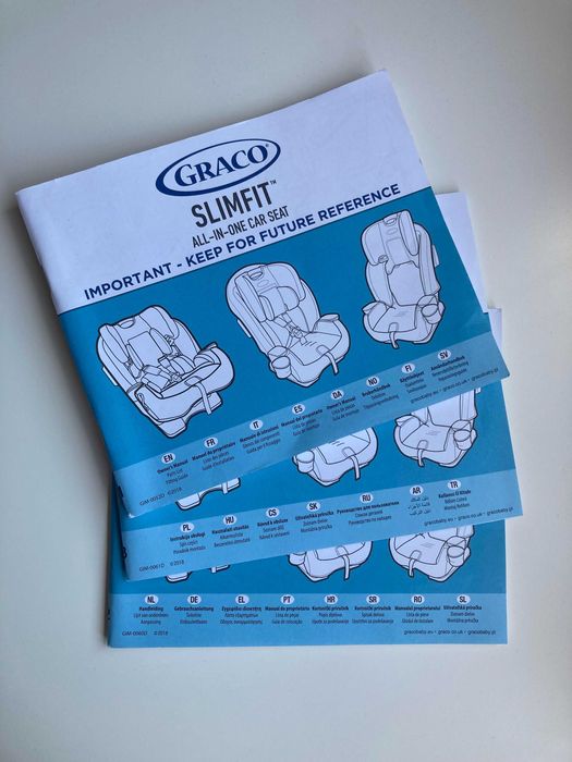 Столче за кола Graco Slimfit Pearl Grey, 0-36 кг, Сиво
