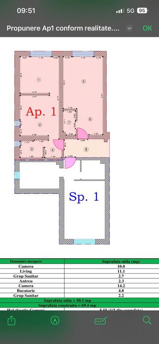 Vând 2 garsonie in Cantemir