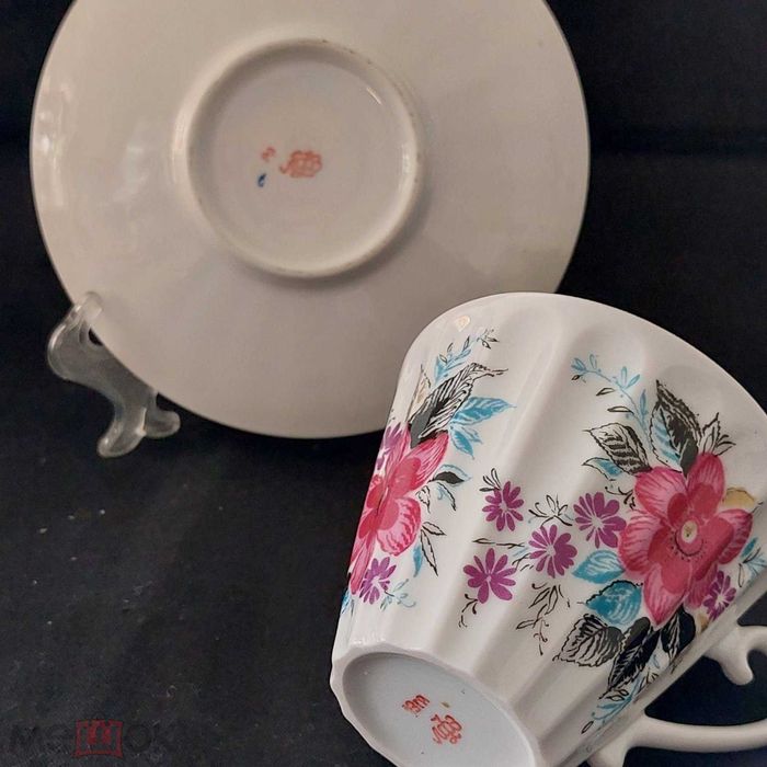 Руски порцелан, сет за чай ЛФЗ