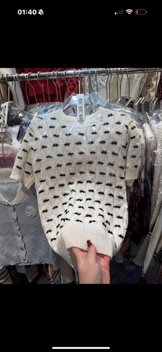 Кофточка белая вязанная