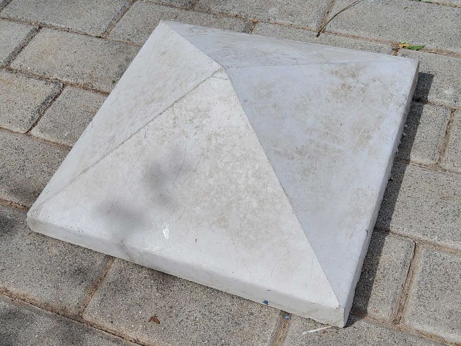 5 capace de stalp gard beton 35x35 cm gri