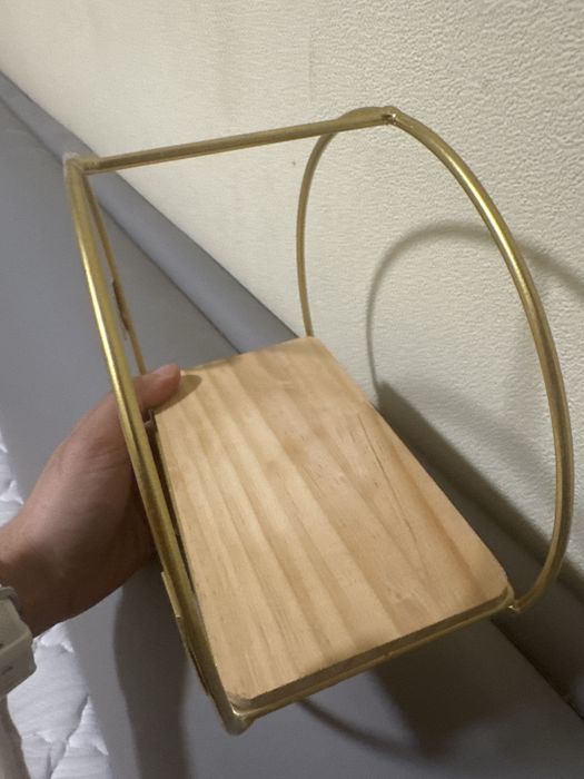 Декоративная подставка, металл + дерево