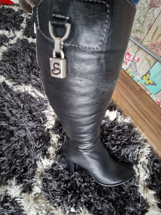 Нови ботуши от естествена кожа ,Sara Pem N 37