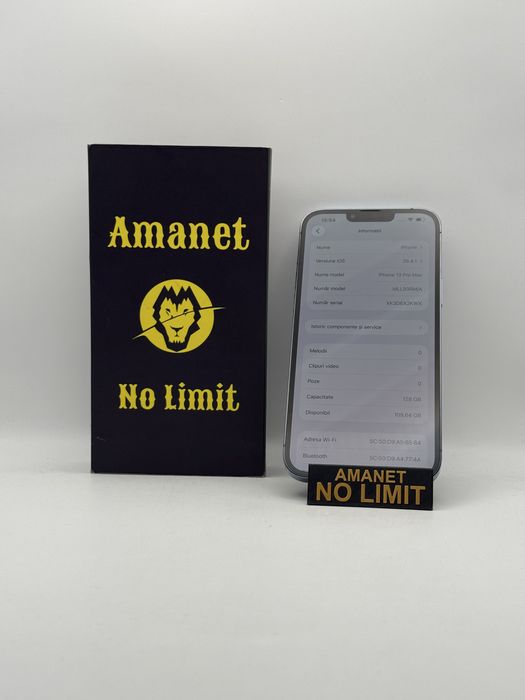 iPhone 13 pro max 128GB Blue  Garantie 12 Luni , AMANET NO LIMIT.