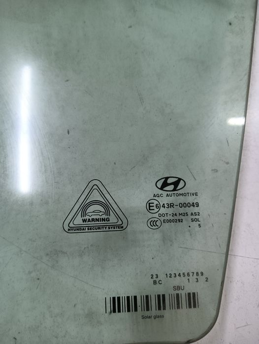 Geam Portiera Fata, Patru Usi Dreapta Fata Hyundai Tucson Iii Tle 201