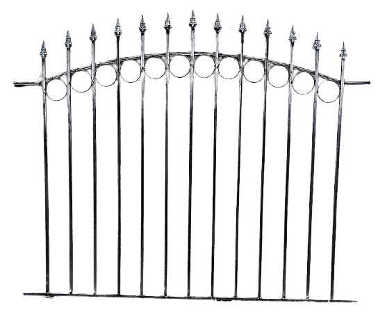 Оградни пана , тип ковано желязо.