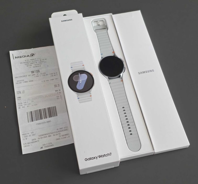 Samsung Watch7, 44mm, BT, Silver, impecabil, garantie