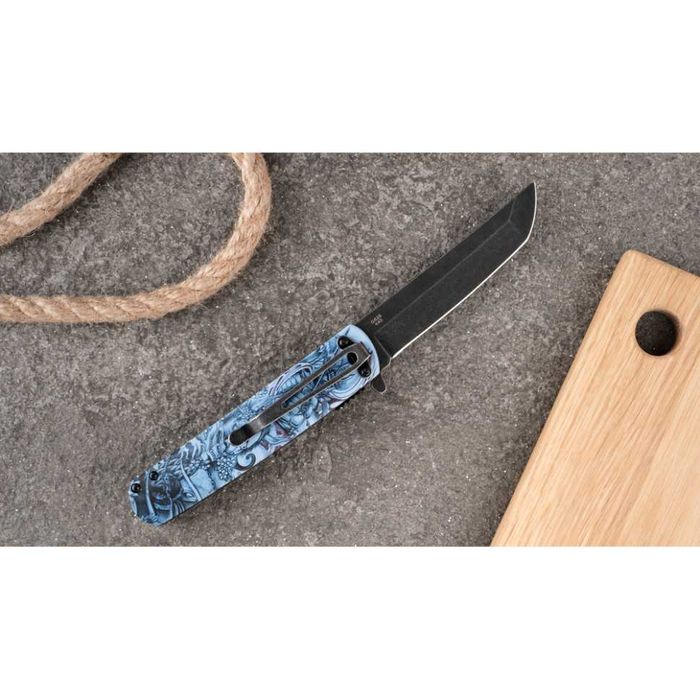 Сгъваем нож Ganzo G626-GS Blue Samurai Tanto
