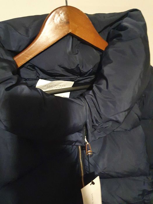 Parka / jacheta matlasata dama ZARA bleumarin mar XL - NOUA