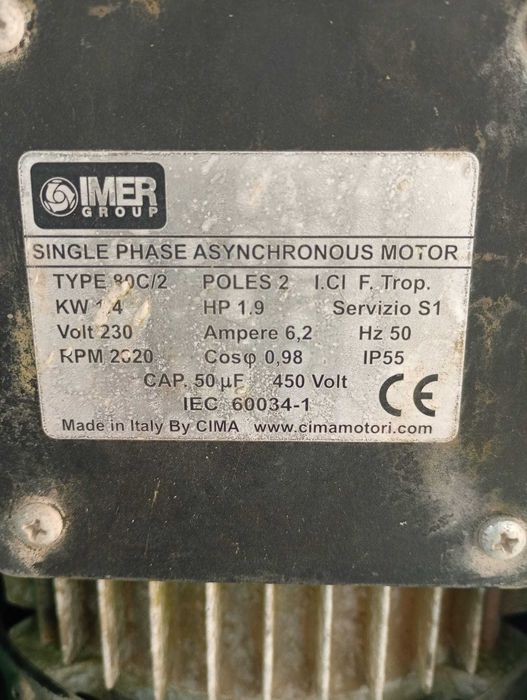 Betoniera IMER Syntesi 350 R, capacitate 350l