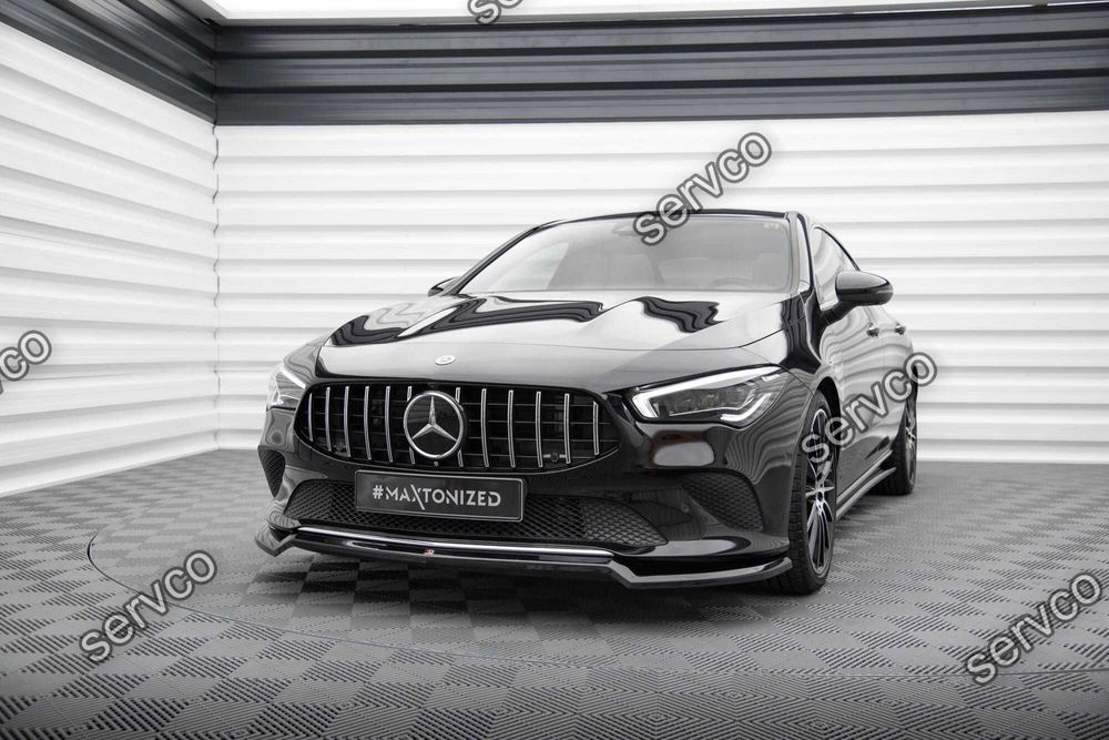 Prelungire splitter bara fata Mercedes CLA C118 2019- v8 Maxton Design
