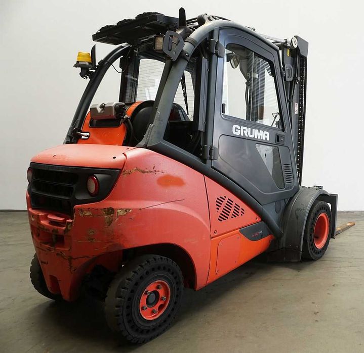 Мотокар Linde H 30 T/393-02 EVO на газ, 3,0 т, 2018, моточасове 8 203 ч.