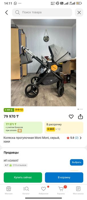 Коляска детские, Moni