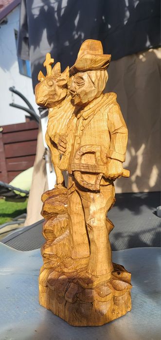 Sculptura din  lemn sf.Hubert