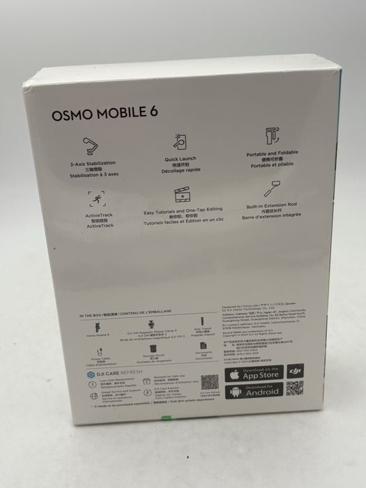 DJI Osmo Mobile 6, 3 Axe, Negru, sigilat, transport inclus